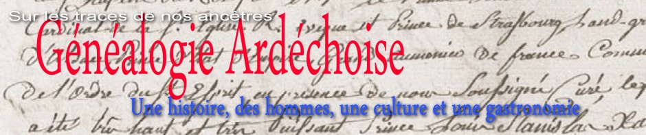 Généalogie Ardéchoise